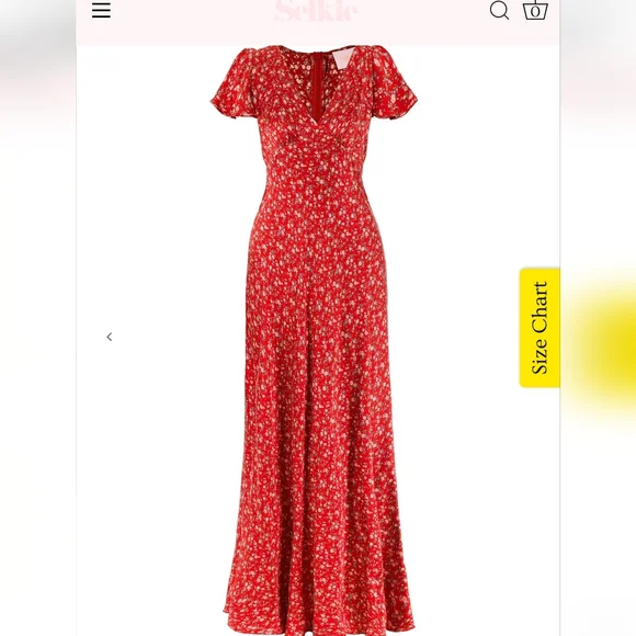 **Last One Left**Selkie The Flutter Slip Dress in Jam Cake - Picture 14 of 16